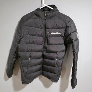 Eddie Bauer Hooded Jacket Size Small Black